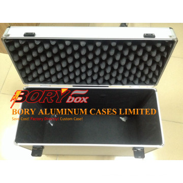 Aluminum ABS Portable Coffin Case with Wheels